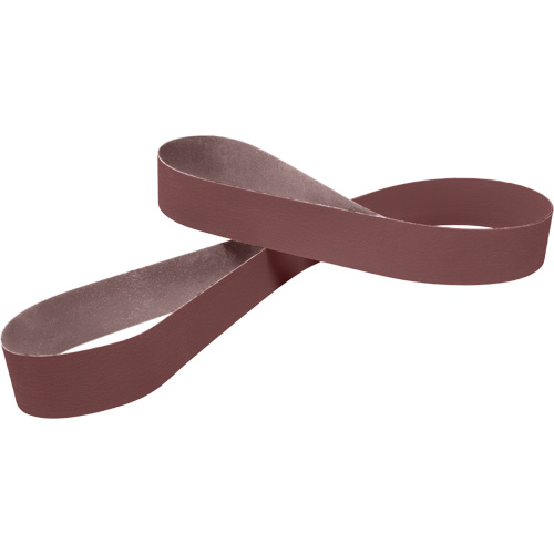Courroie abrasive en toile 341D, 4" la x 24" lo, Oxyde d'aluminium, Grain 80 Cintas