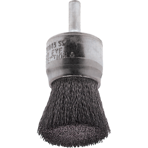 Brosses mont&eacute;es &agrave; fils cr&ecirc;p&eacute;s, 1/2", Fils 0,0104", Tige 1/4" Cintas