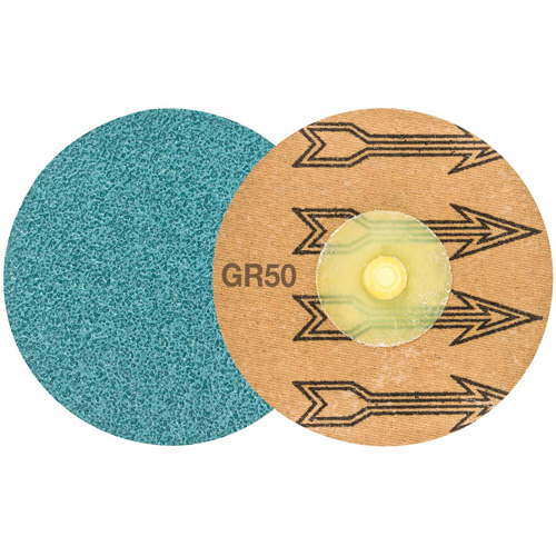 TWIST TOPCUT Sanding Disc, 3" Dia., 50 Grit, Zirconium Cintas