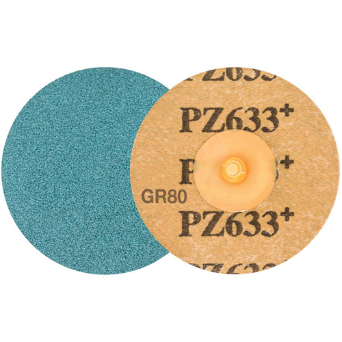 TWIST TOPCUT Sanding Disc, 3" Dia., 80 Grit, Zirconium Cintas