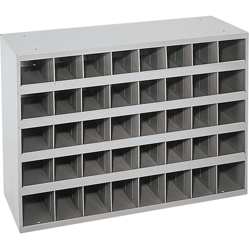 Steel Storage Bin Cabinet, 33-3/4" W x 12" D x 23-7/8" H, Grey Cintas