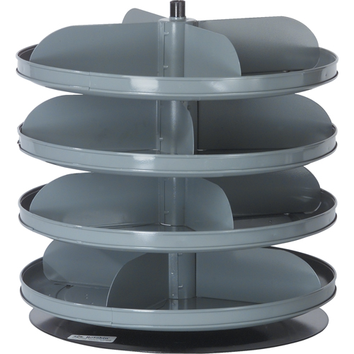 Rotabin&reg; Storage Units, 60 lbs. Capacity per Level, 6 Level, 26-1/8" H x 17" Dia. Cintas