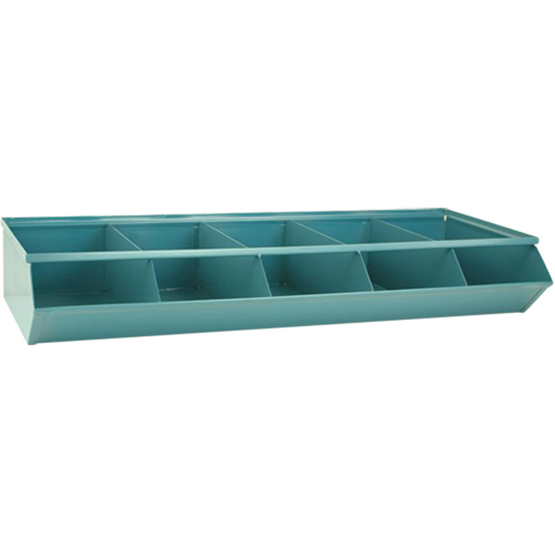 Bacs sectionnels superposables, Cap. 100 lb, 37" la x 15-1/2" p x 6" h, Bleu Cintas