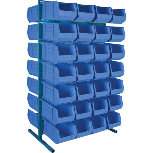 Double-Sided Stationary Bin Rack, 36" W x 24" D x 61" H, 56 Bins Cintas