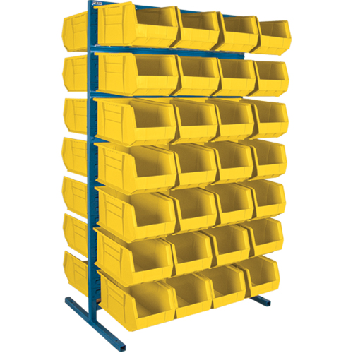 Double-Sided Stationary Bin Rack, 36" W x 24" D x 61" H, 56 Bins Cintas