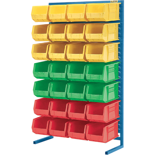 Stationary Bin Racks  -Single-Sided - Rack Only, 36" W x 12" D x 61" H Cintas