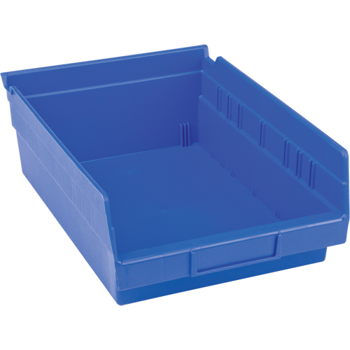 Bacs pour tablette en plastique, 8-3/8" la x 4" H x 11-5/8" p, Bleu, Capacit&eacute; 15 lb Cintas