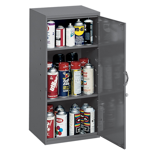 Armoires utilitaires, Acier, 2 Tablettes, 30" h x 13-3/4" la x 12-3/4" P, Gris Cintas