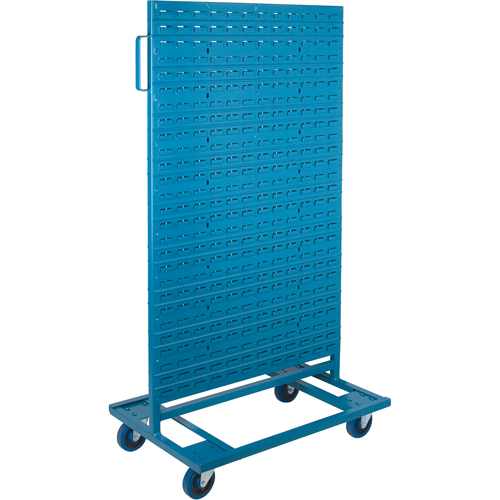 Supports mobiles pour contenants - &agrave; deux c&ocirc;t&eacute;s, 0 bacs, 36" la x 24" p x 67-1/2" h Cintas