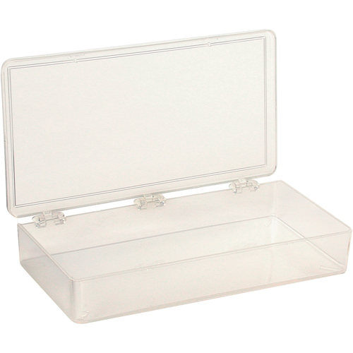 Boîte &agrave; compartiments K-Resin, Plastique, 4" la x 8" p, 1-3/16" h, Transparent Cintas