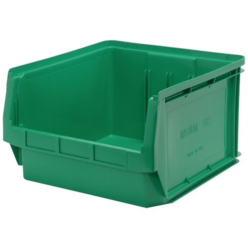 Contenants g&eacute;ants empilables, 18,375" la x 19,75" p x 11,875" h, Vert Cintas