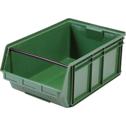 Contenants g&eacute;ants empilables, 18,375" la x 29" p x 11,875" h, Vert Cintas