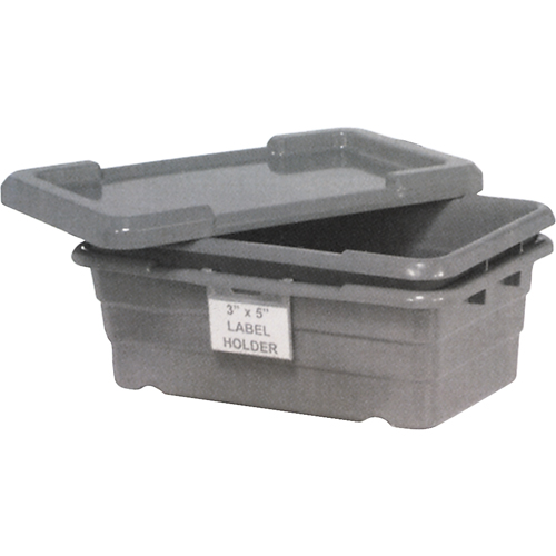 Bacs empilables en crois&eacute;, 16" la x  p x 8,5" h, Gris Cintas