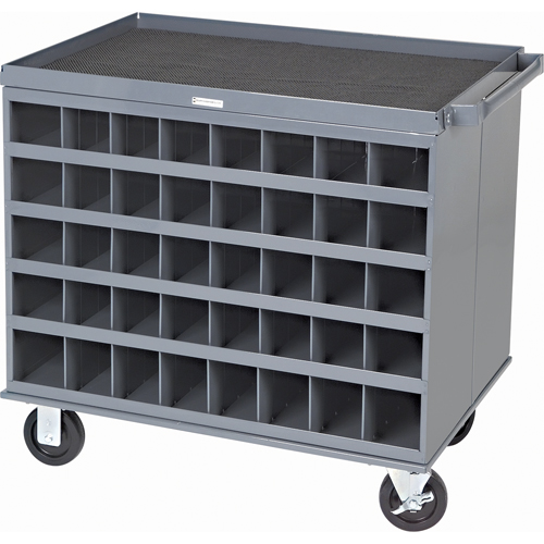 Heavy-Duty 2-Sided Mobile Carts/Work Stations, 1000 lbs. Capacity, 34" x W, 32" x H, 24" D, All-Welded Cintas