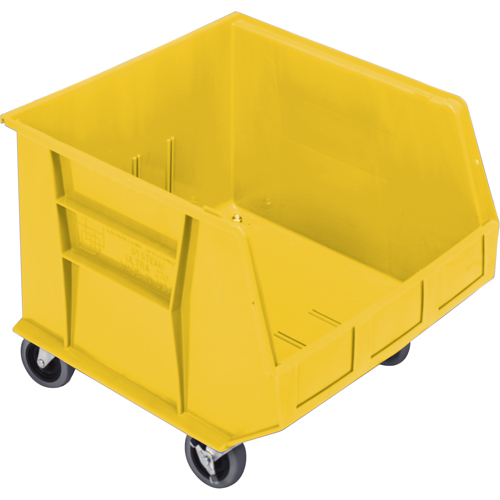 Bac mobile, 14" ha x 16-1/2" la x 18" p, Capacit&eacute; de 75 lb, Jaune Cintas