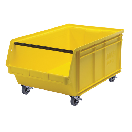 Bac mobile MAGNUM, 14-7/8" ha x 18-3/8" la x 29" p, Capacit&eacute; de 150 lb, Jaune Cintas