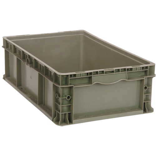 Contenant empilable, 15" la x 15" p x 9,5" h, Gris Cintas