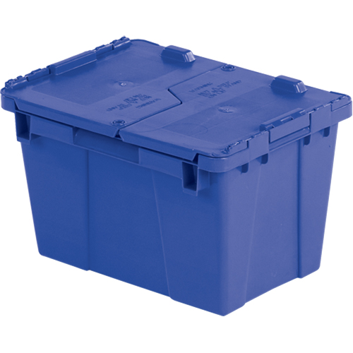 Contenants de distribution Flipak en plastique poly&eacute;thyl&egrave;ne (PE), 15,2" x 10,9" x 9,7", Bleu Cintas