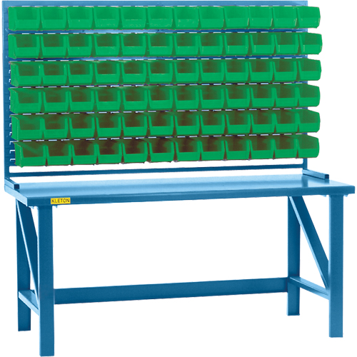 Rayonnage &agrave; persienne avec bacs, 36 bacs, 72" la x 15" p x 40" h Cintas