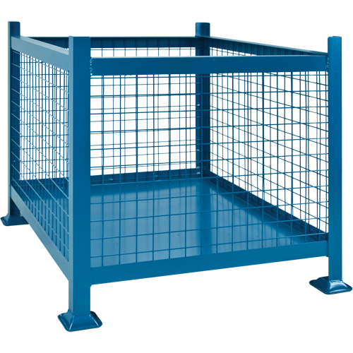 Contenants de vrac empilables, 40,5" la x 48,5" p x 30" h, Capacit&eacute; de 3000 lb Cintas