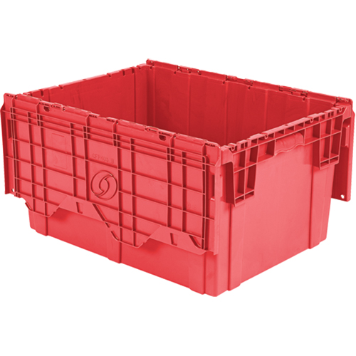 Contenants de distribution Flipak en plastique poly&eacute;thyl&egrave;ne (PE), 27,9" x 20,9" x 15,2", Rouge Cintas