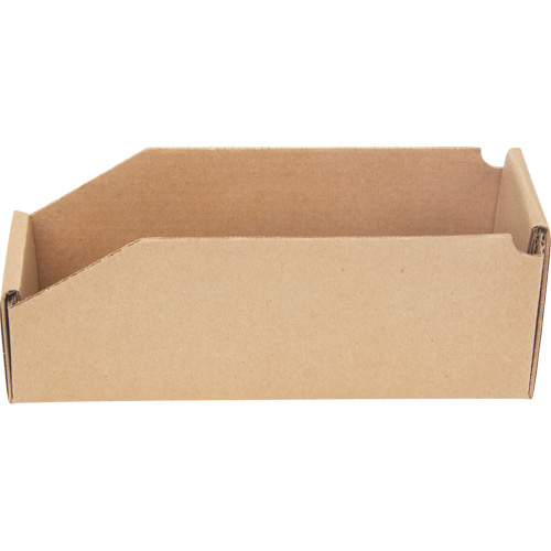 Deep Corrugated Parts Bins, 3-3/4" W x 11-1/4" D x 4-1/2" H, Beige Cintas