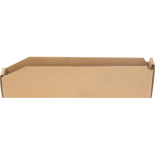 Deep Corrugated Parts Bins, 2-7/8" W x 17-1/4" D x 4-1/2" H, Beige Cintas