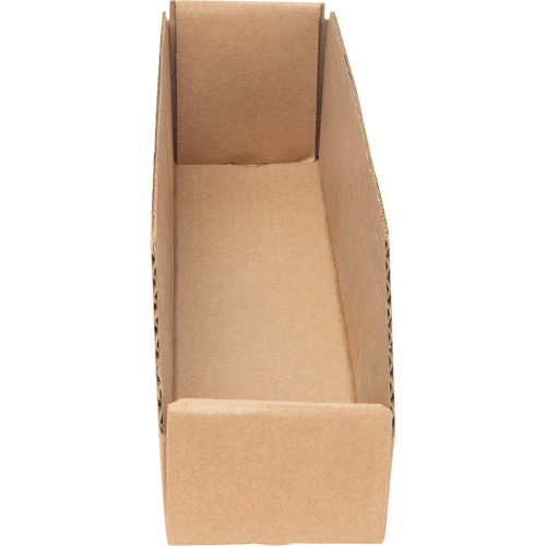 Deep Corrugated Parts Bins, 3-3/4" W x 17-1/4" D x 4-1/2" H, Beige Cintas