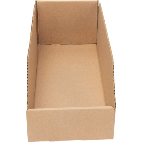 Deep Corrugated Parts Bins, 5-3/4" W x 17-1/4" D x 4-1/2" H, Beige Cintas