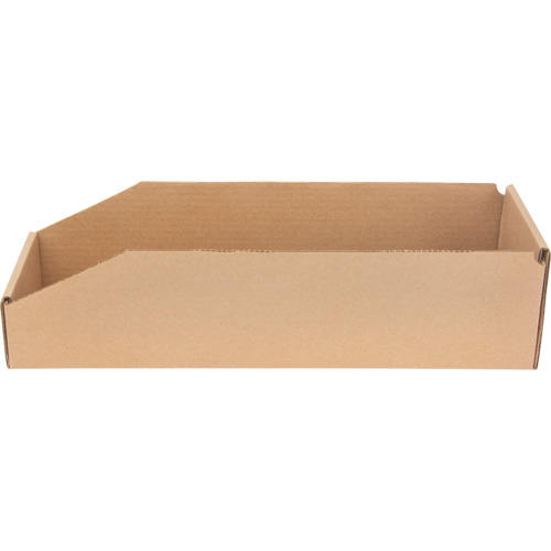 Deep Corrugated Parts Bins, 5-3/4" W x 17-1/4" D x 4-1/2" H, Beige Cintas
