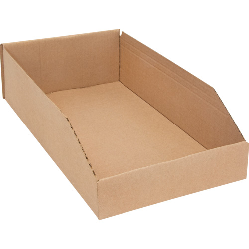 Deep Corrugated Parts Bins, 9-3/4" W x 17-1/4" D x 4-1/2" H, Beige Cintas