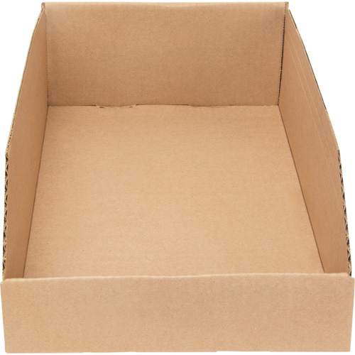Deep Corrugated Parts Bins, 9-3/4" W x 17-1/4" D x 4-1/2" H, Beige Cintas