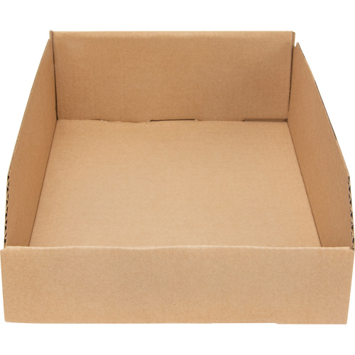 Boîtes profondes en carton ondul&eacute;, 11-3/4" la x 17-1/4" p x 4-1/2" h, Beige Cintas