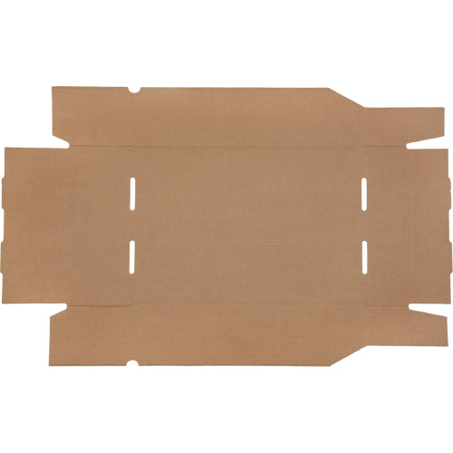 Boîtes profondes en carton ondul&eacute;, 11-3/4" la x 17-1/4" p x 4-1/2" h, Beige Cintas