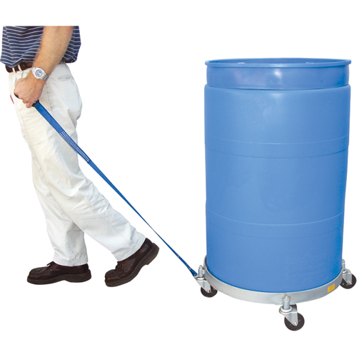 Multi-Tier Drum Dollies, Steel, 900 lbs. Capacity, 23-1/2" Diameter, Rubber Casters Cintas