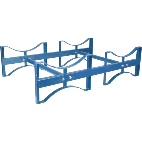 Drum Stacking Rack, 2 Drums, 1600 lbs. Capacity, 45-1/2" W x 30" D x 12-1/2" H Cintas