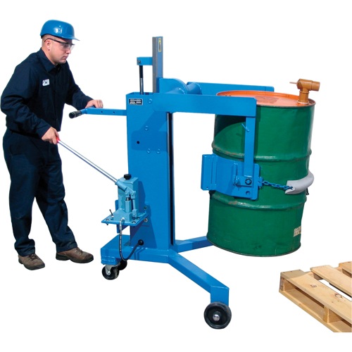 Basculeur - palettiseurs pour barils, 55 gal. US (45 gal. imp.) Cintas