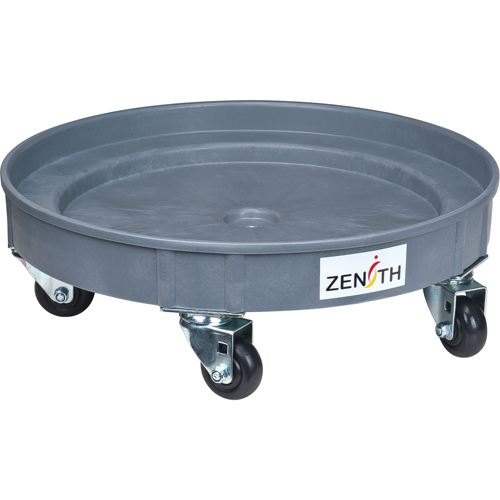Socle roulant pour baril de confinement des fuites, 24,25" dia. X 7,625" h, Cap. de d&eacute;versement 1,5 gal. US Cintas