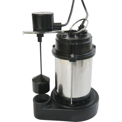 Pompe &agrave; boîtier en acier inoxydable et base en fonte, 1/3 CV, D&eacute;bit 3630 gal./h Cintas
