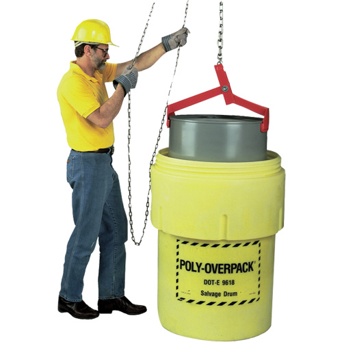 L&egrave;ve-baril, Baril de 85 gal. US (70 gal. imp.), Capacit&eacute; 1000 lb/454 kg Cintas