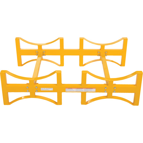 Porte-barils empilable en acier, 2 barils, Capacit&eacute; de 1600 lb, 45-1/2" la x 29-7/8" p x 12-3/4" h Cintas