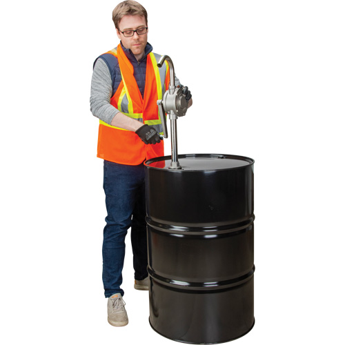 Pompe rotative pour baril, Acier inoxydable, Pour capacit&eacute; 55 gal., 12 oz/course Cintas