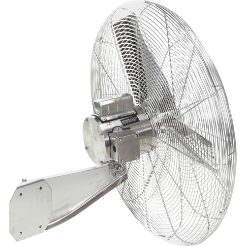 Stainless Steel Food Service Washdown Air Circulating Fans, Industrial, 1 Speed, 20" Diameter Cintas