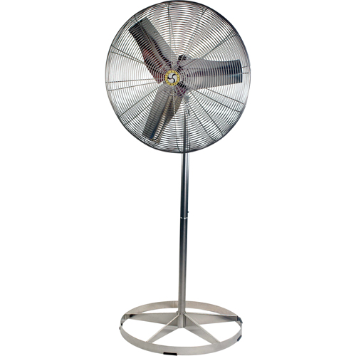 Stainless Steel Food Service Washdown Air Circulating Fans, Industrial, 1 Speed, 30" Diameter Cintas
