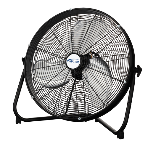 High Velocity Floor Fan, Commercial, 3 Speed, 20" Diameter Cintas