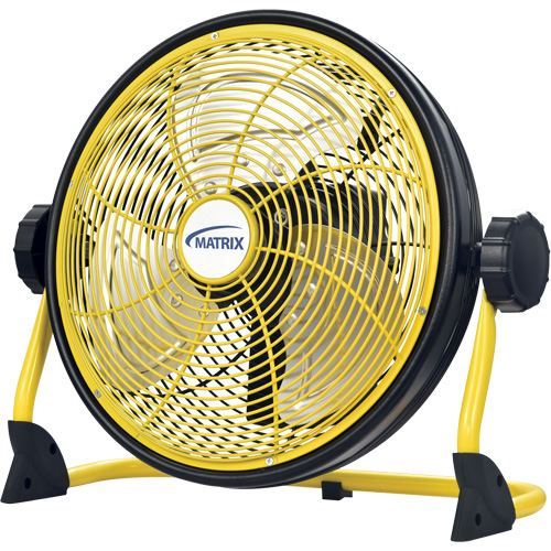 Rechargeable Indoor/Outdoor Fan with USB port, Commercial, Variable Speed, 12" Diameter Cintas