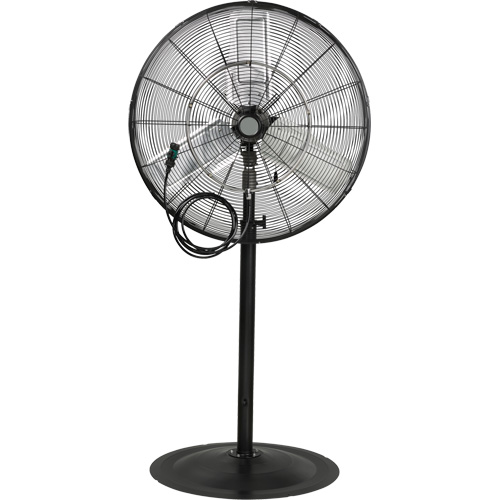 Waterproof Motor Misting & Oscillating Pedestal Fan, Heavy-Duty, 3 Speed, 30" Diameter Cintas