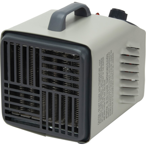 Personal Metal Shop Heater with Thermostat, Fan, Electric Cintas