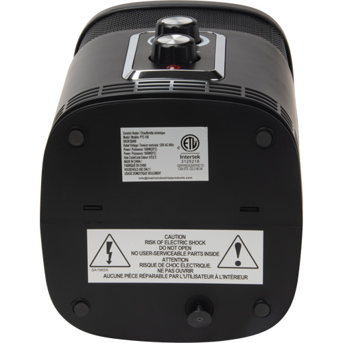 360 Degree Surround Portable Heater, Ceramic, Electric, 5200 BTU/H Cintas