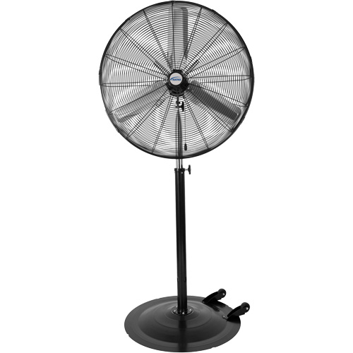 Oscillating Pedestal Fan with Casters, Industrial, 3 Speed, 30" Diameter Cintas